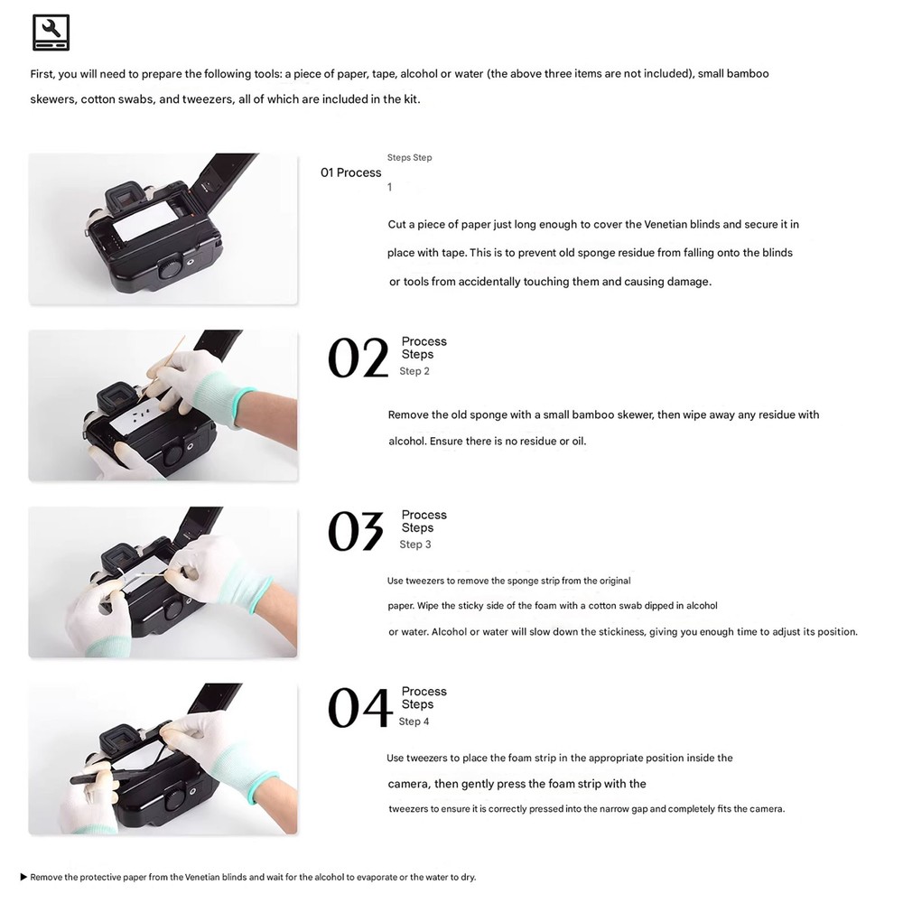 eTone replacement sponge kit High-density light-proof sealing strip