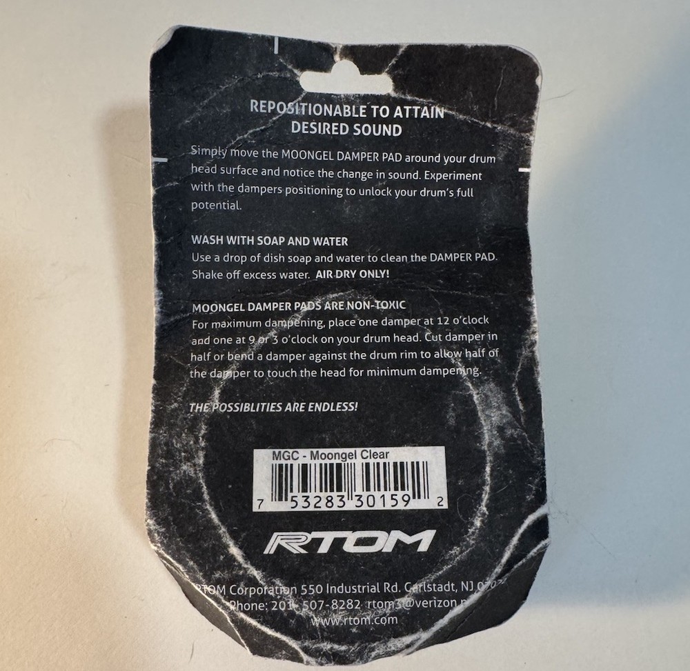 moongel damper pads RTOM Sealed New