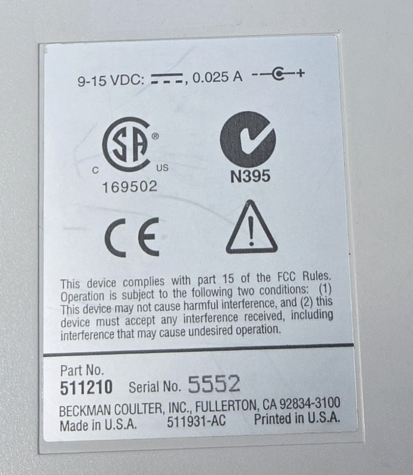 BECKMAN pH & Temperature Meter - PHI-340 (INV#01-BINA001C)