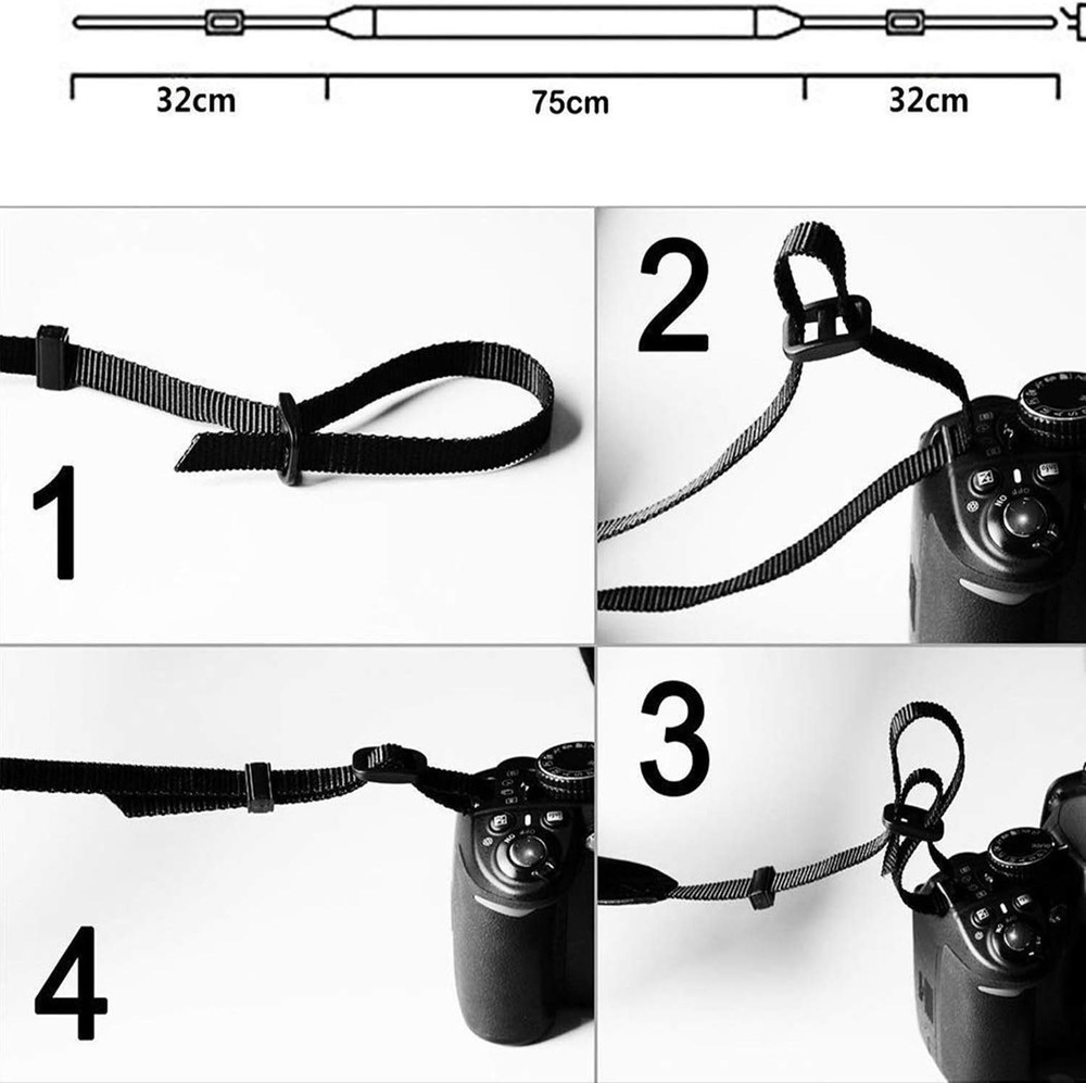 WANBY Camera Strap Black Canvas Neck Shoulder with Quick Release...