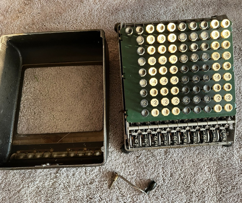 Burroughs Key Calculator Adding Machine Keys Locked Needs Fixing