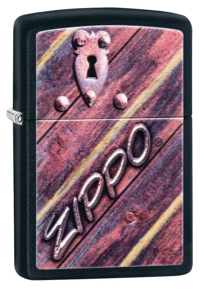 Zippo Lock Design Black Matte 29986