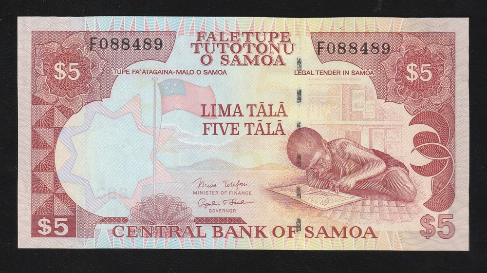 Western Samoa, 5 Tala, ND (2002), P-33b, Uncirculated Banknote