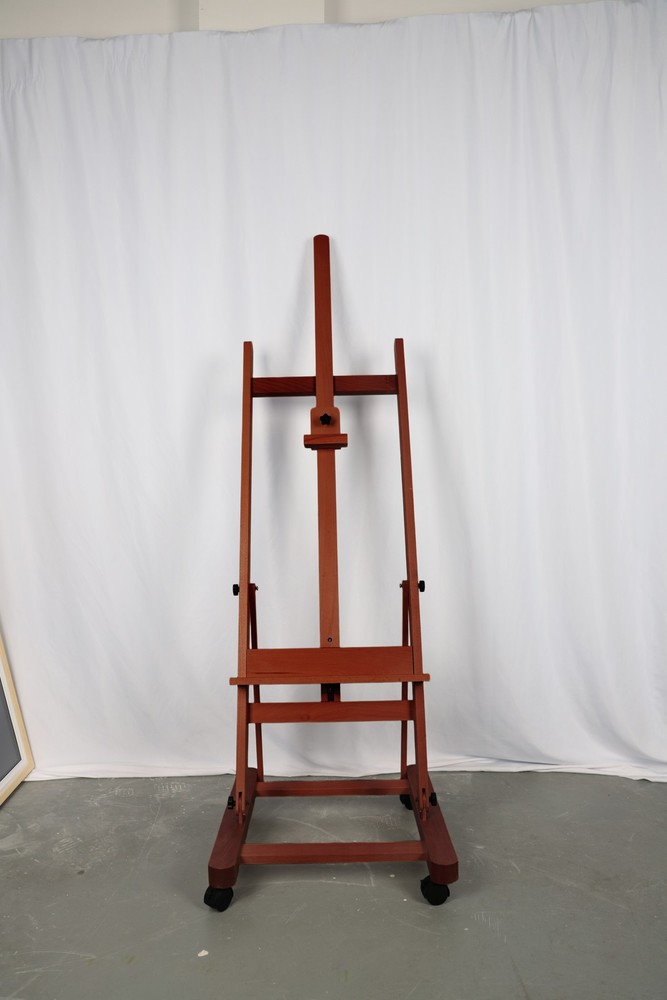 Adjustable Wooden Easel, Art Easel,Display Easel Floor Standing w/Rolling Wheels