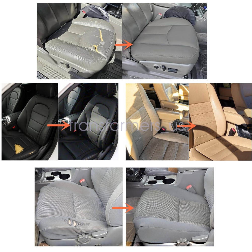 For 2004-2010 Infinity QX56 Driver Bottom Replacement Leather Seat Cover Tan