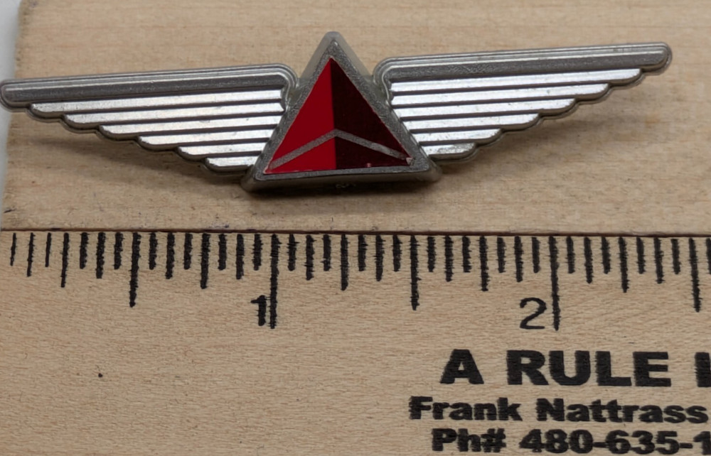 DELTA AIRLINES Wings Plastic Pinback