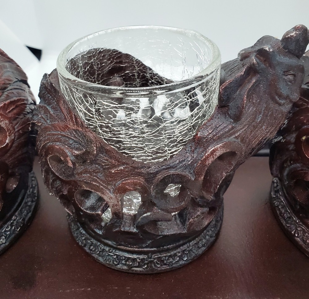 Three Rooster Incense Burner With Tray