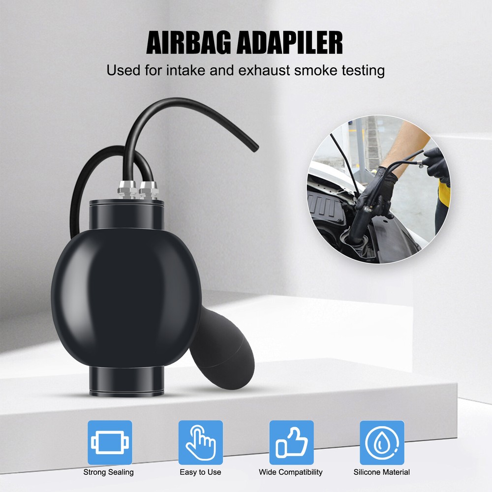 Intake Inflatable Bladder Adapter fit EVAP Smoke Leak Detector Machine Universal