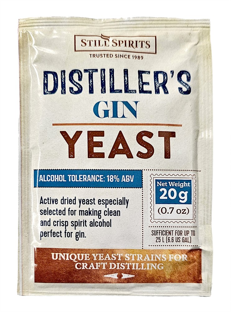 2x Still Spirits Distillers Yeast Gin 20 gram
