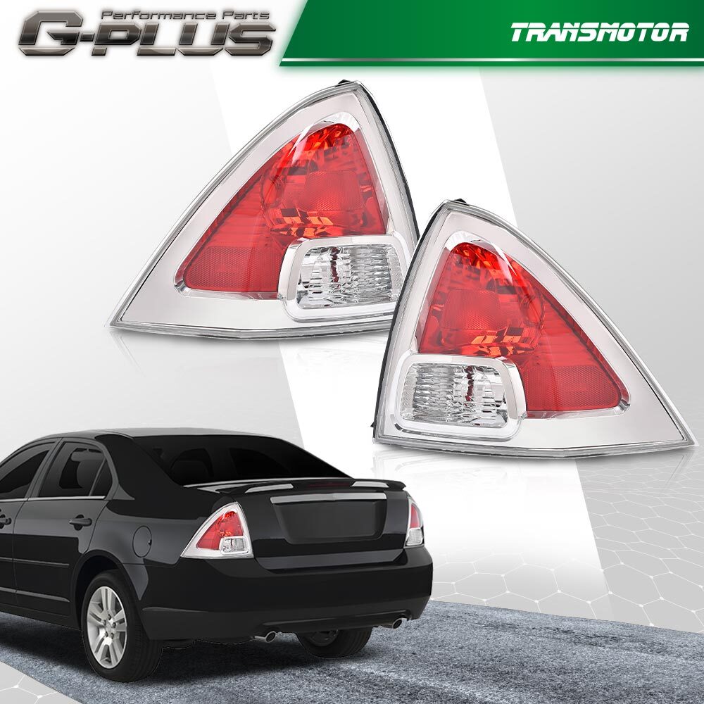 2Pc Tail Light Set Fit For 2006-2009 Ford Fusion Chrome Left and Right Side