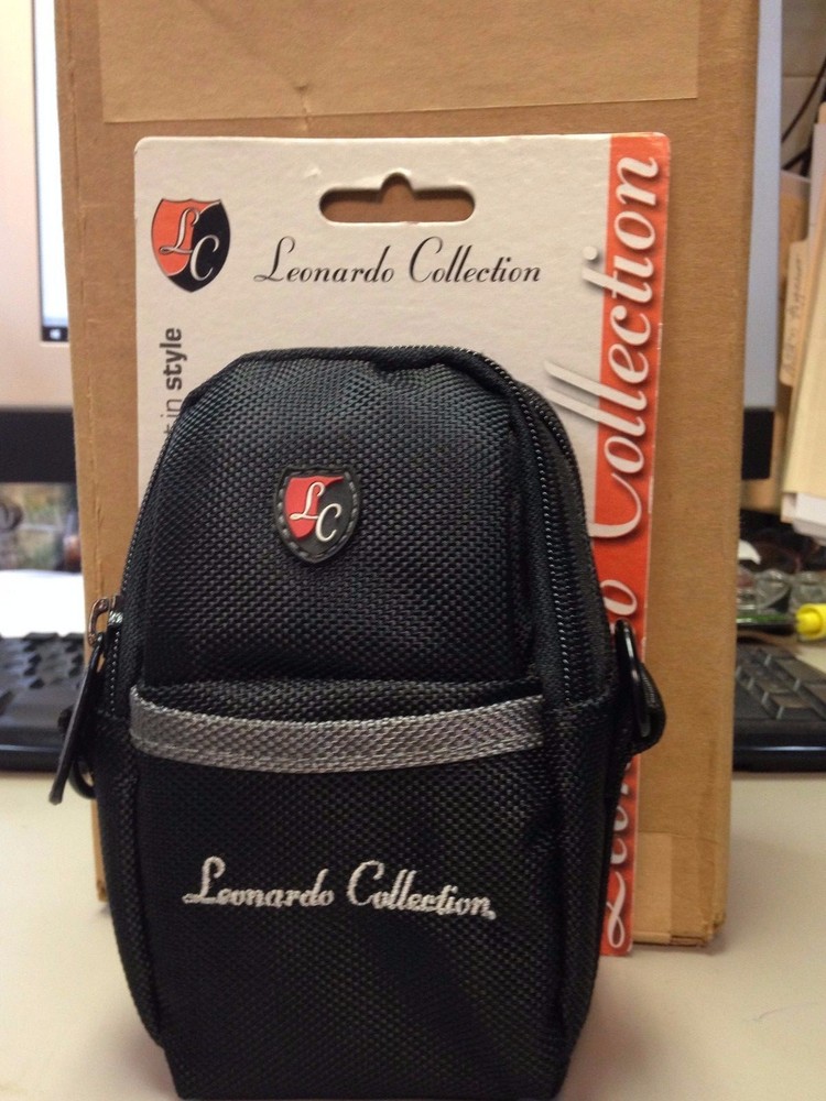 Leonardo Collection Black Camera Pouch New in original packaging!