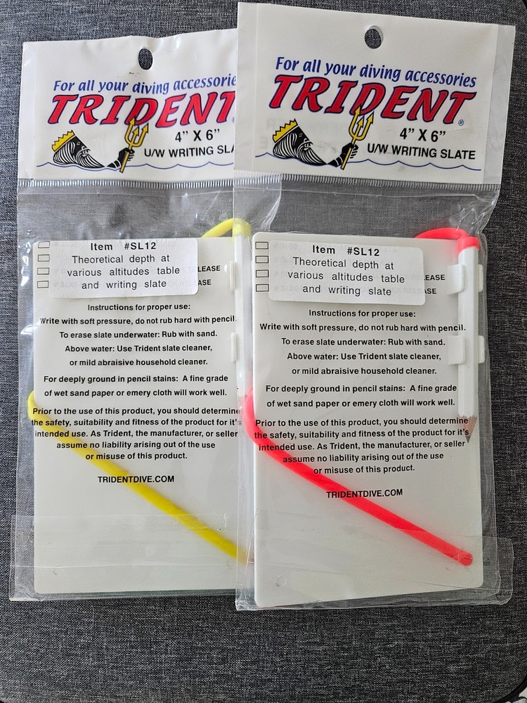 Trident Underwater Writing Slate, 4” x 6”