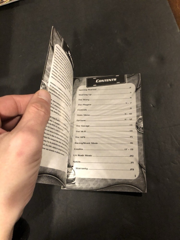 la rush ps2 Manual Only