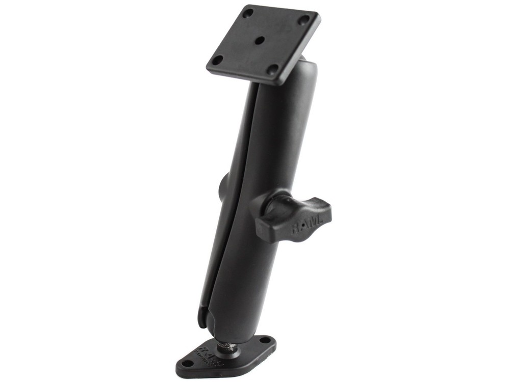 RAM Flat Surface Long Arm Mount with Diamond Base and Square AMPS Adapter