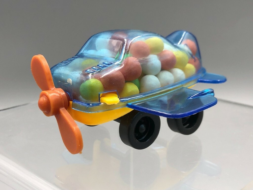 c 1980 Full Unopened AIRPLANE Allen Mitchell CANDY CONTAINER Vintage