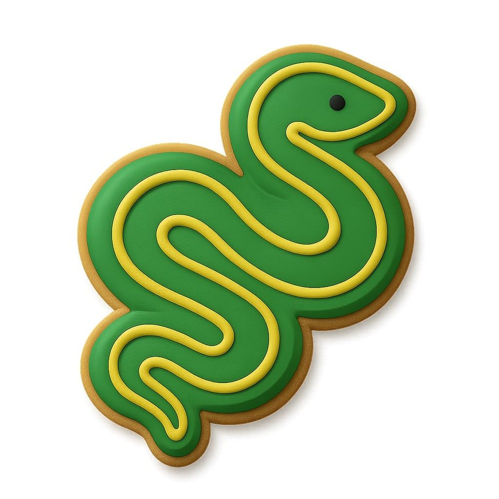 Slithering Serpent Cookie Cutter & Stamp - 4x3.2 Fun Kitchen Baking