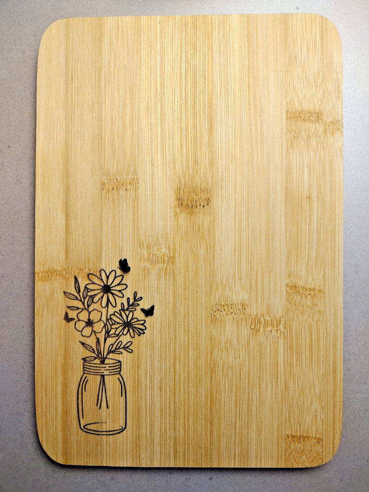 Laser Engraved Bamboo Charcuterie Board