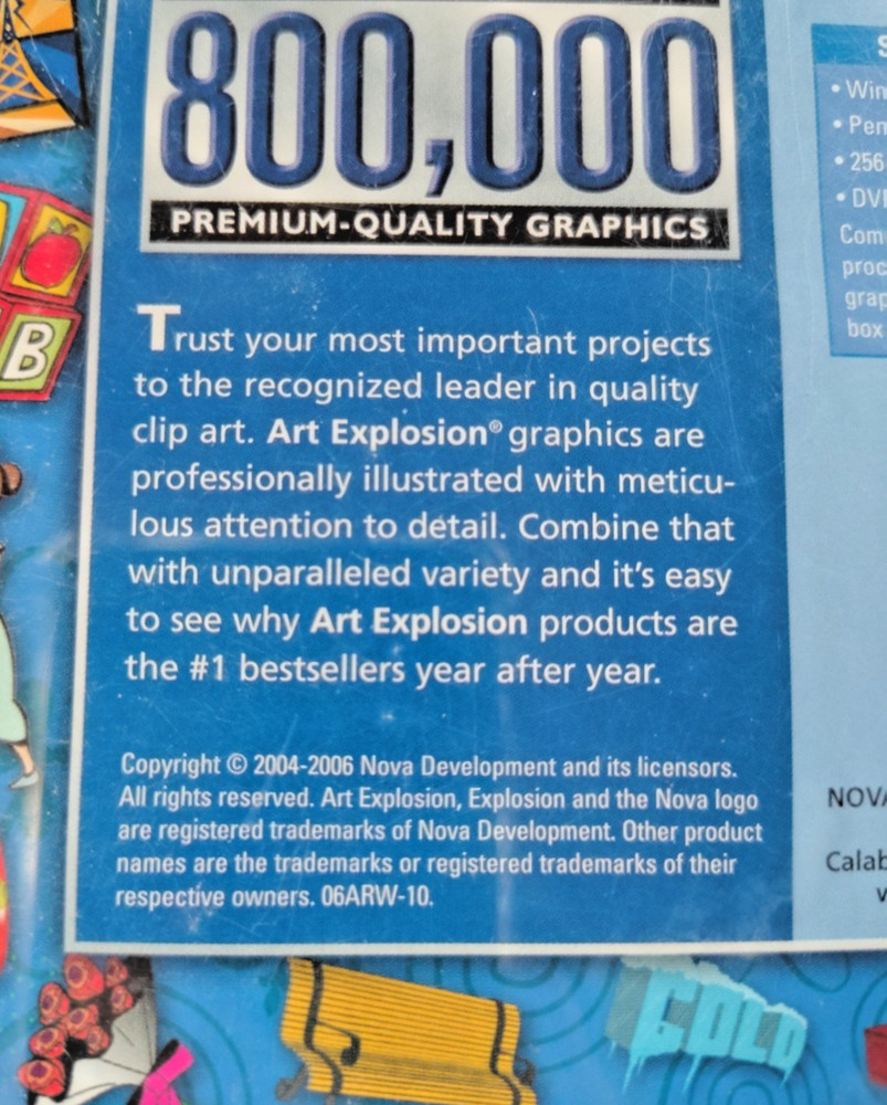 5 DVD's for Computer Graphics Nova Art Explorer 800,000 Computer Graphics