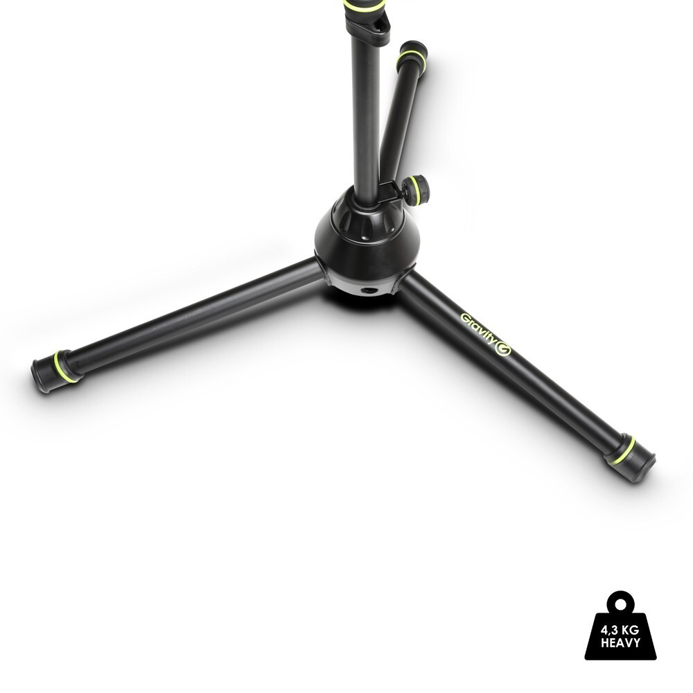 Gravity MS 4322 B Heavy Duty Microphone Stand, Tripod, 2-Point Telescopic Boom