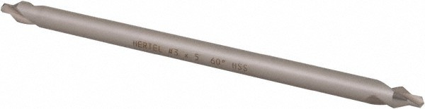 Hertel #3 Plain Cut 60? Incl Angle High Speed Steel Combo Drill & Countersink...