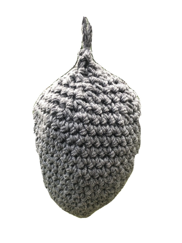 Crocheted Wasp Nest Decoy/Deterrent.