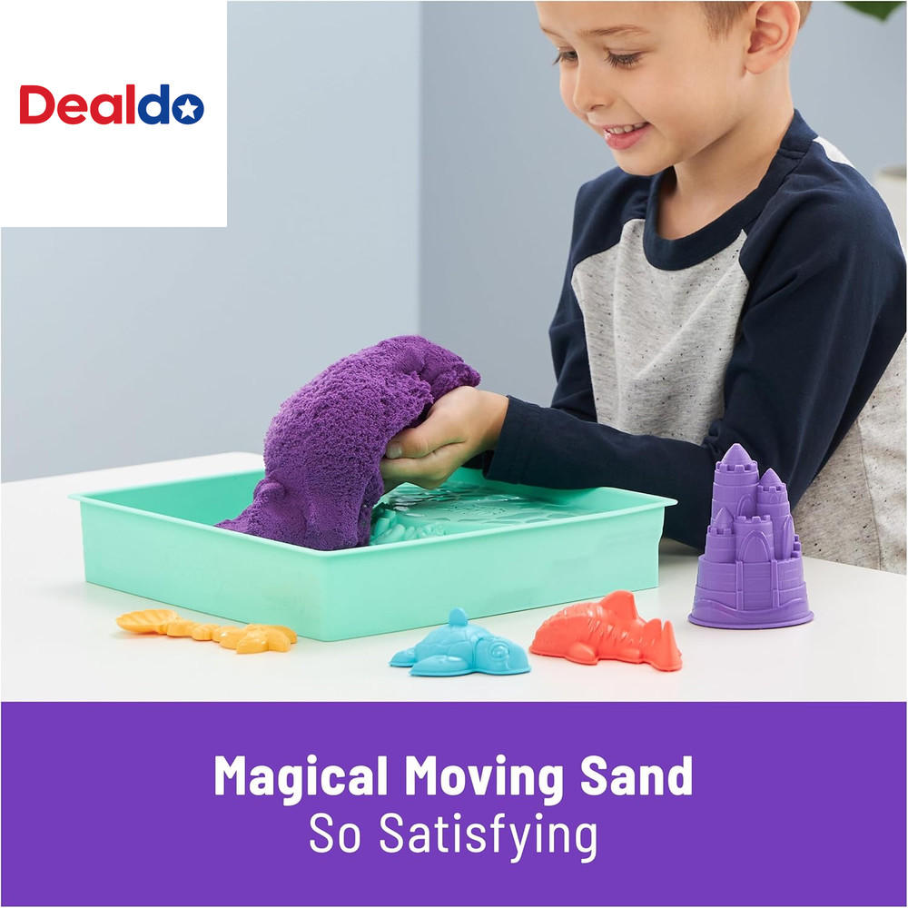 , Sandbox Set, Creative Easter Gifts, Includes 1Lb Purple Moldable Play Sand, 4