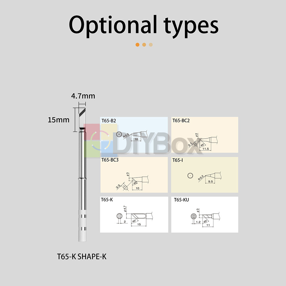 MINI65 Smart PD 65W Electric Soldering Iron Adjustable Temperature OLED Screen