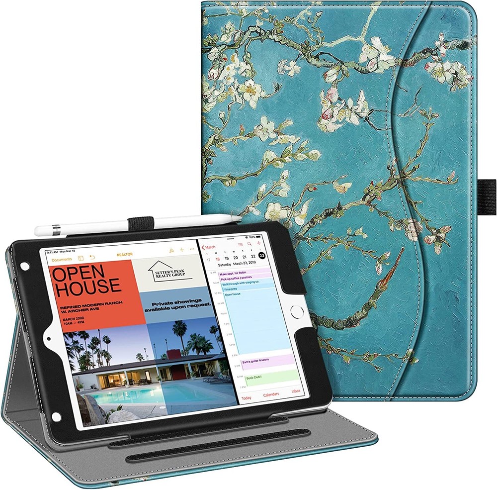 For iPad Mini 5 / 4 Multi-Angle Viewing Smart Case Folio Cover Auto Wake/Sleep