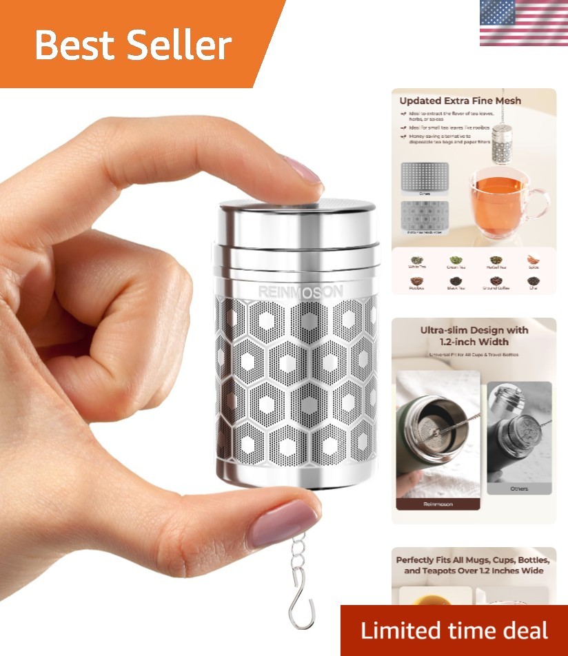 Mini Tea Strainers for Loose Tea, Extra Fine Mesh Tea Infuser, 304 Stainless ...