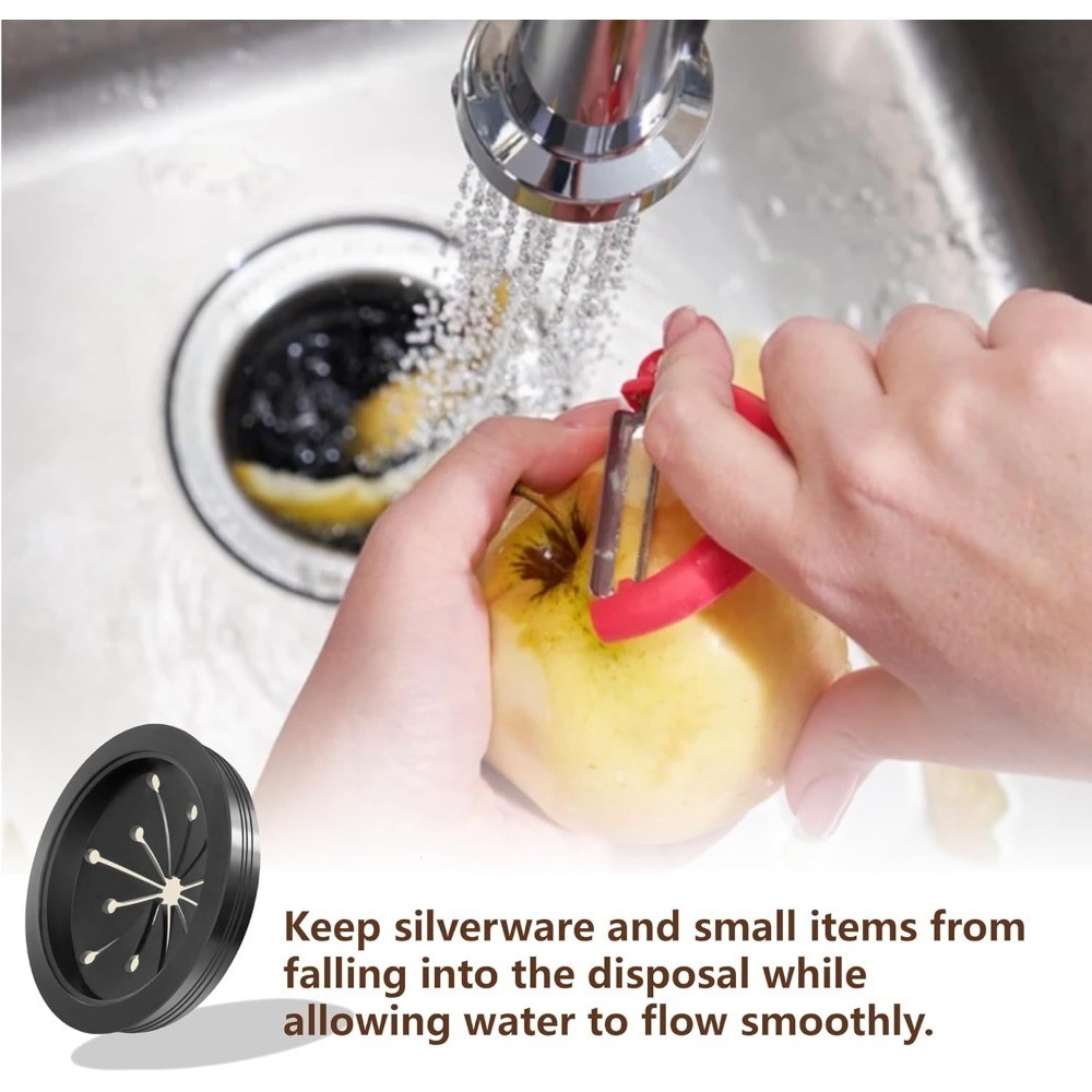 Garbage Disposal Splash Guard 2 Pack Rubber Sink Drain Protector Baffle 3-1/8