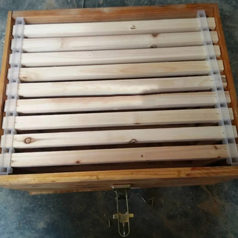 5pcs Beekeeping Bar Bee Hive Frame Avoid Agitation Plastic White Interval 37cm