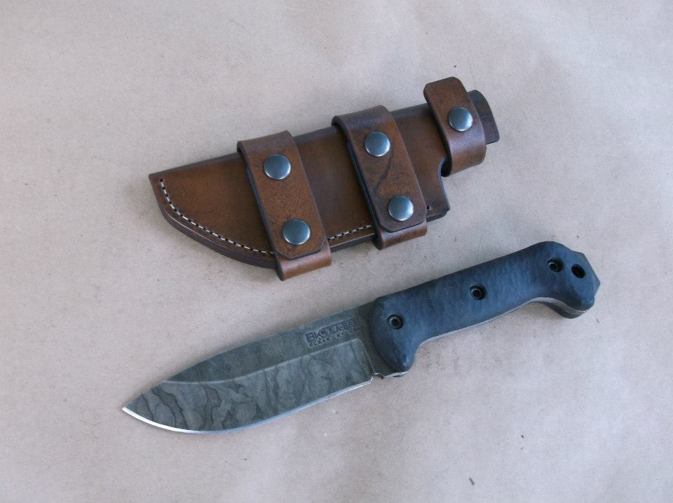KA BAR BECKER BK-2 CUSTOM LEATHER SHEATH (SHEATH ONLY) !READ DESCRIPTION!
