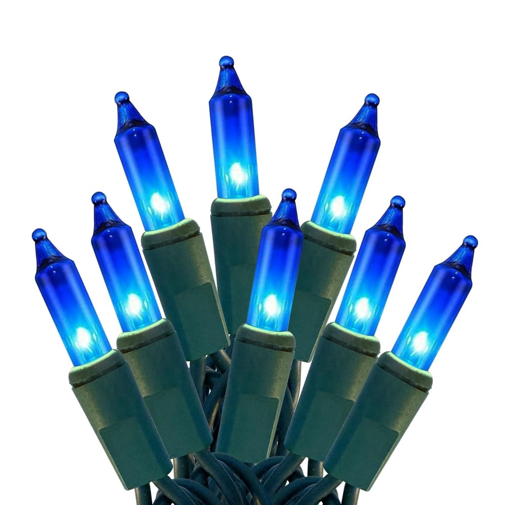 HISHINY Christmas Lights 100 Count Blue Tree String 21feet,