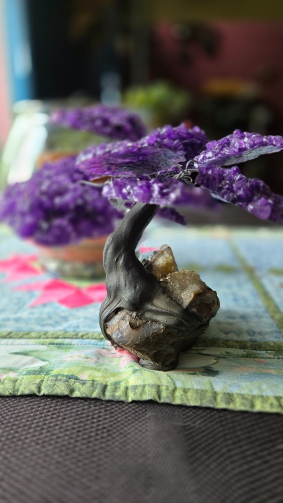 GEMSTONE TREE - AMETHYST AND CITRINE