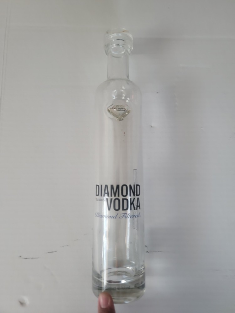 The Diamond Standard Vodka Bottle Empty with Crystal