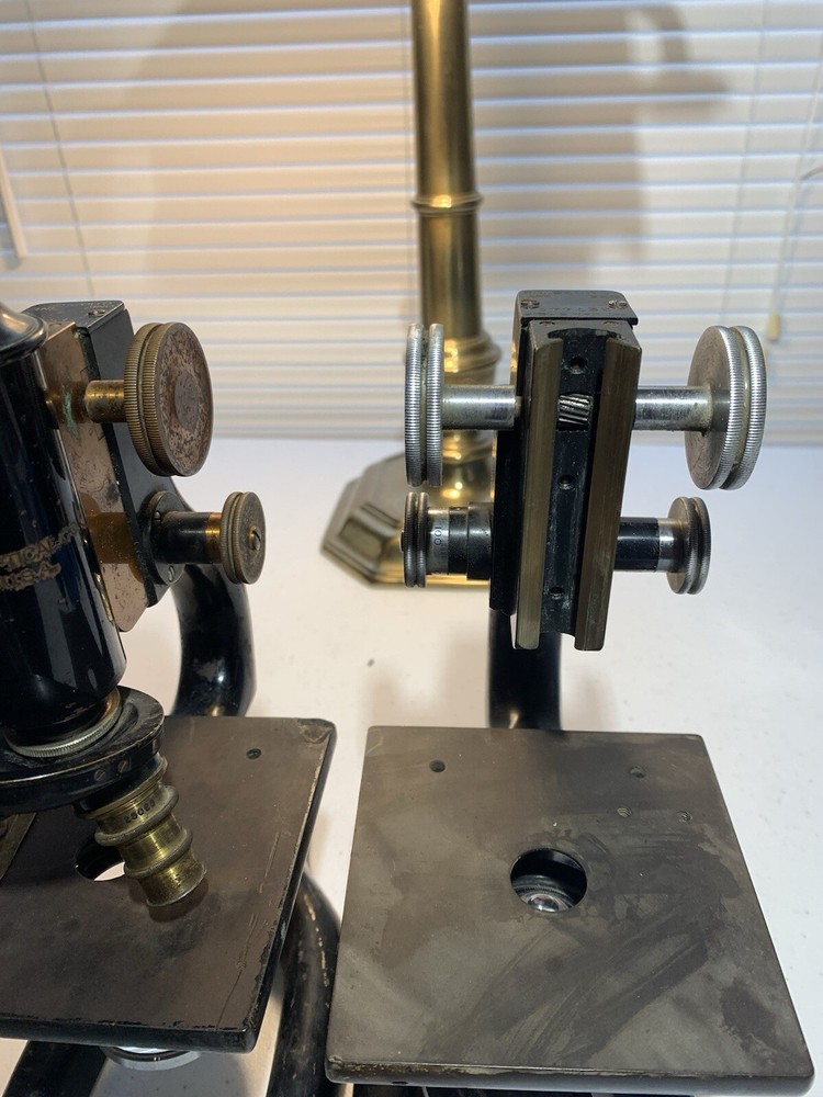 Two Bausch and Lomb Antique Microscopes
