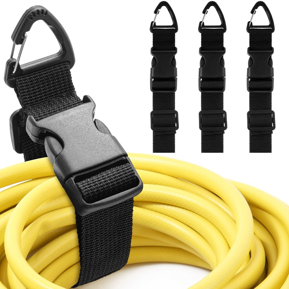 3 Pack 17 Inch Adjustable Extension Cord Holder Organizer with Triangle Clips...