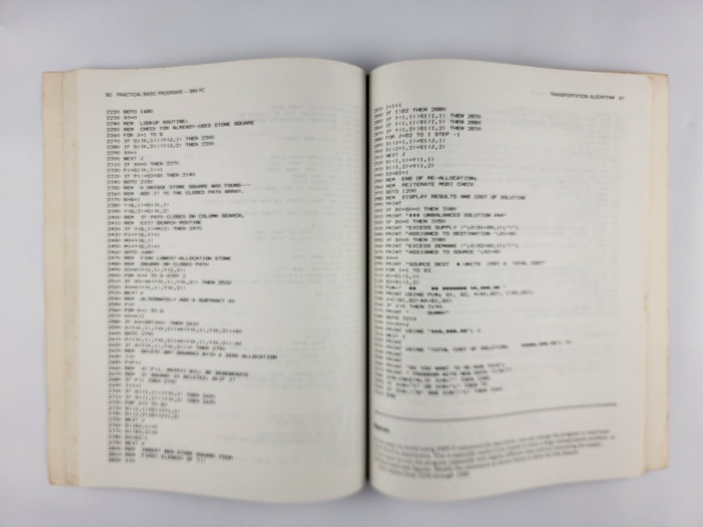 Original Vintage Practical Basic Programs IBM Edition By Lon Poole