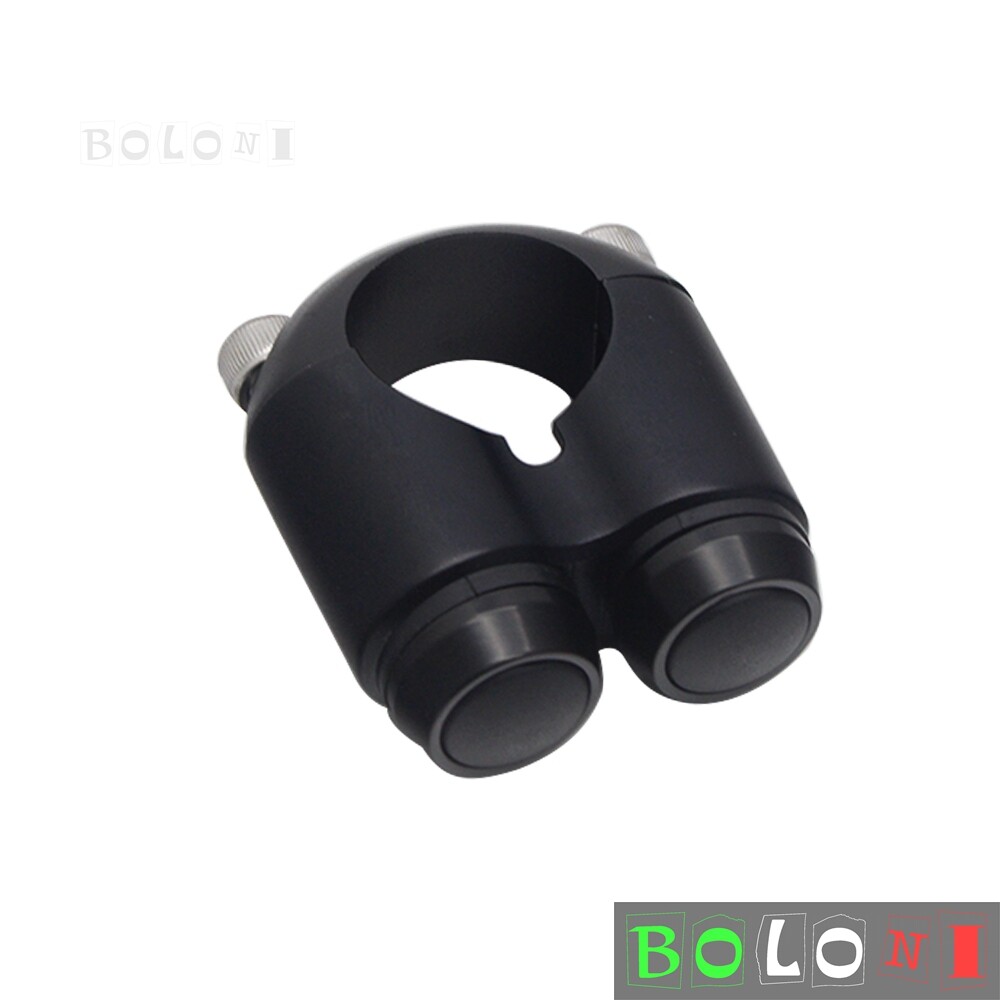 Black 2 Button Motorcycle Hand Control Momentary Switch For 7/8" Bars M-switch