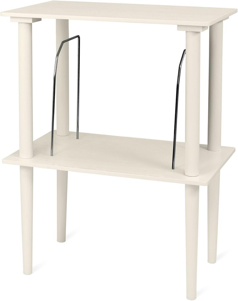 Victrola Innovative Technology Record Stand Turntable White 1SFA,