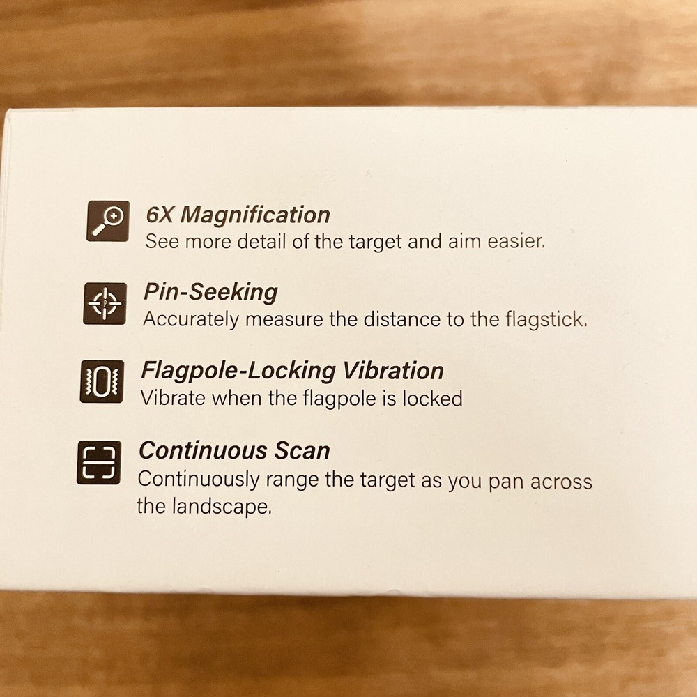 COXIVISION RANGEFINDER GOLF/Hunting RANGE FINDER YARDAGE, SILVER