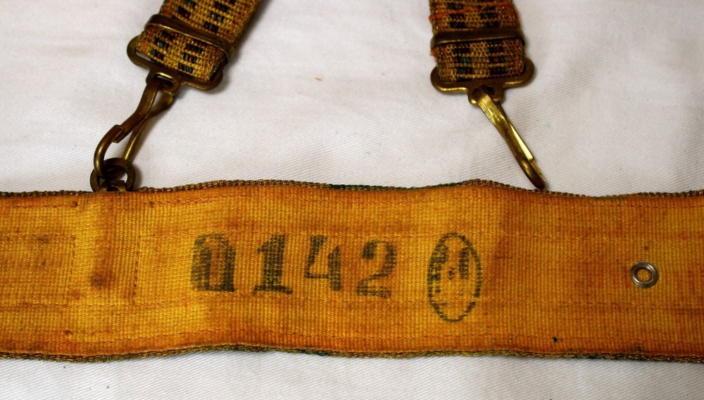 Soviet Navy Admiral Authentic Gold Thread Numbered Belt 1979 Extremely Rare #56