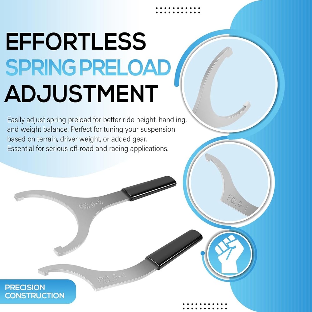 2" Spring Preload Spanner Wrench Kit For Polaris RZR side-by-side UTV Models