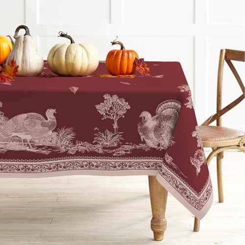 Oval Thanksgiving Tablecloth Fall Tablecloth Leaves Autumn Tablecloths