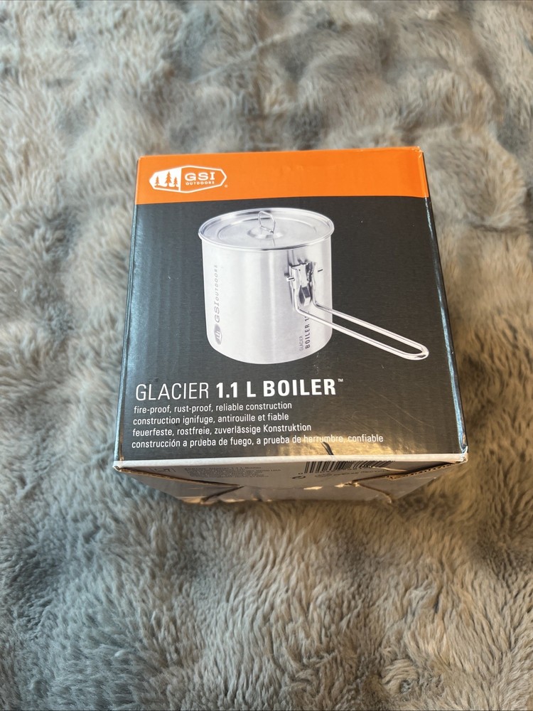 GSI Glacier Stainless 1.1 L Boiler Camping Cookware Rust Proof