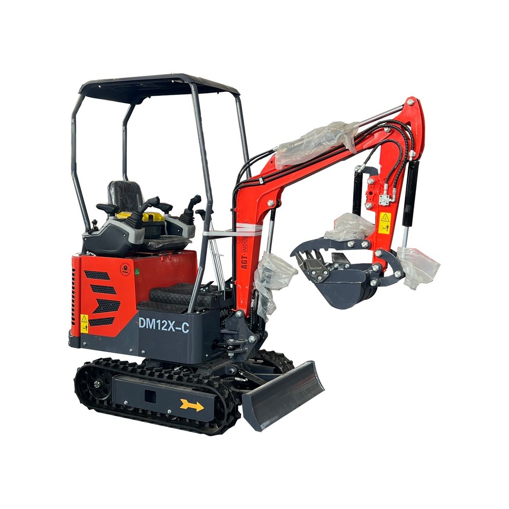 DM12X-C 1 Ton Mini Excavator B&S Engine Digger Tracked Crawler w/Pilot Control