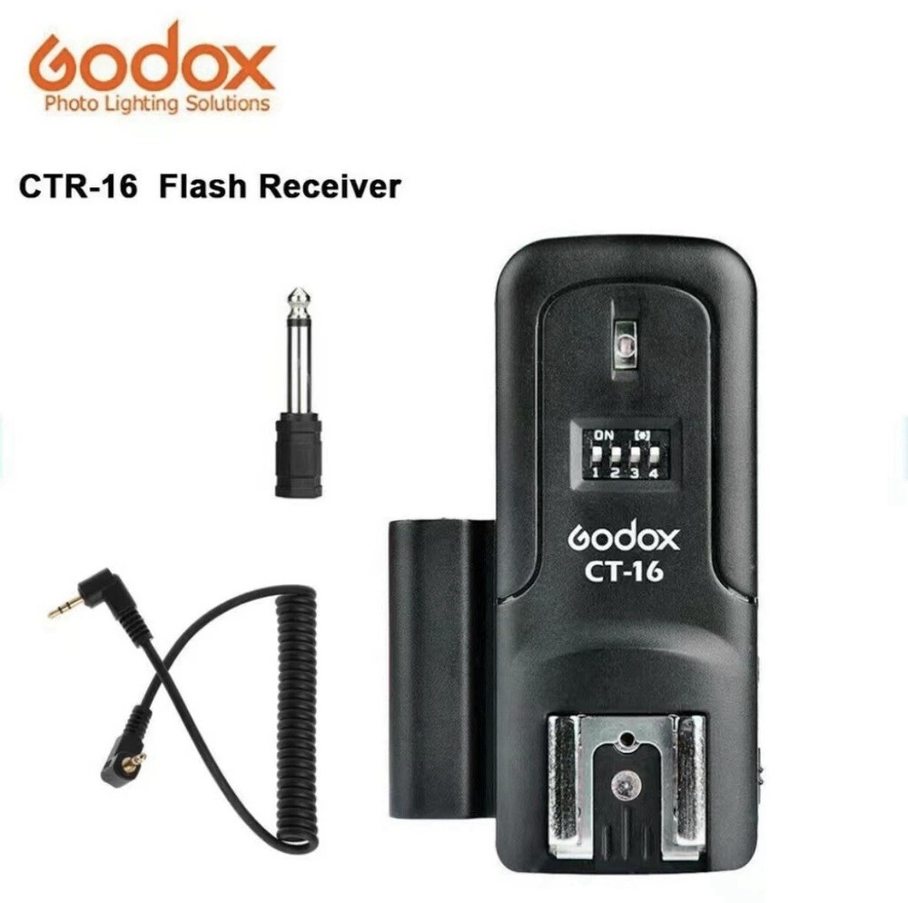 US Godox CTR-16 Wireless Studio Flash Receiver for Universal Hot Shoe Camera