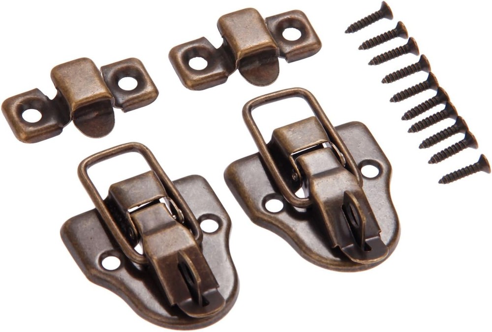 dophee 2Pcs Antique Bronze Retro Style Box Toggle 2 Pieces,