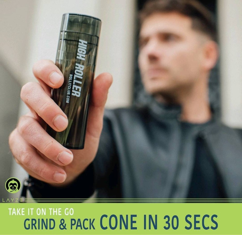 Clear HIGHROLLER Herb Grinder & Filler Combo