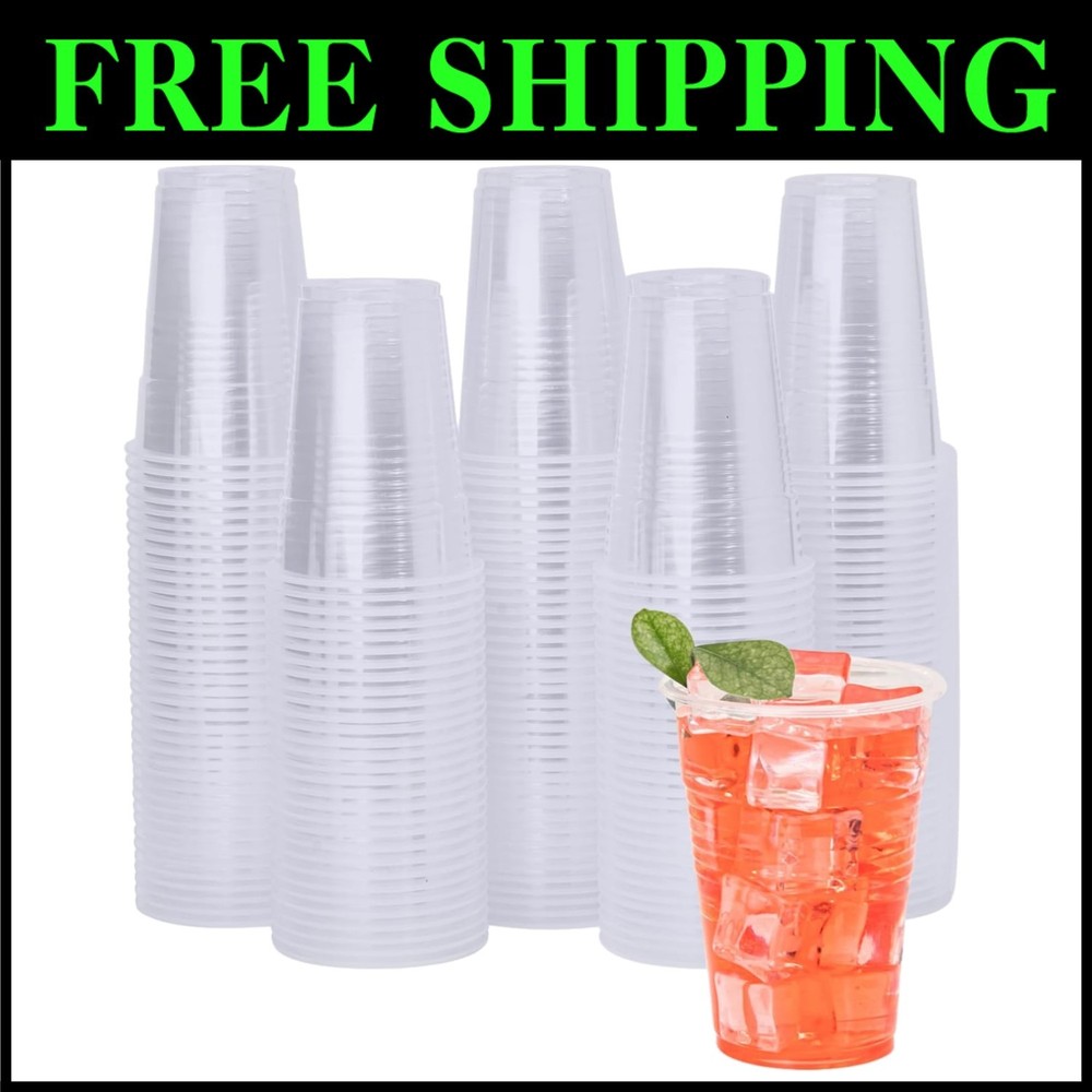 Disposable 9 oz Plastic Cups - 2000 Pack, Ideal for Events